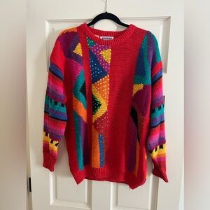 BEAUTIFUL Vintage 1980s RAINBOW Sweater! 🌈